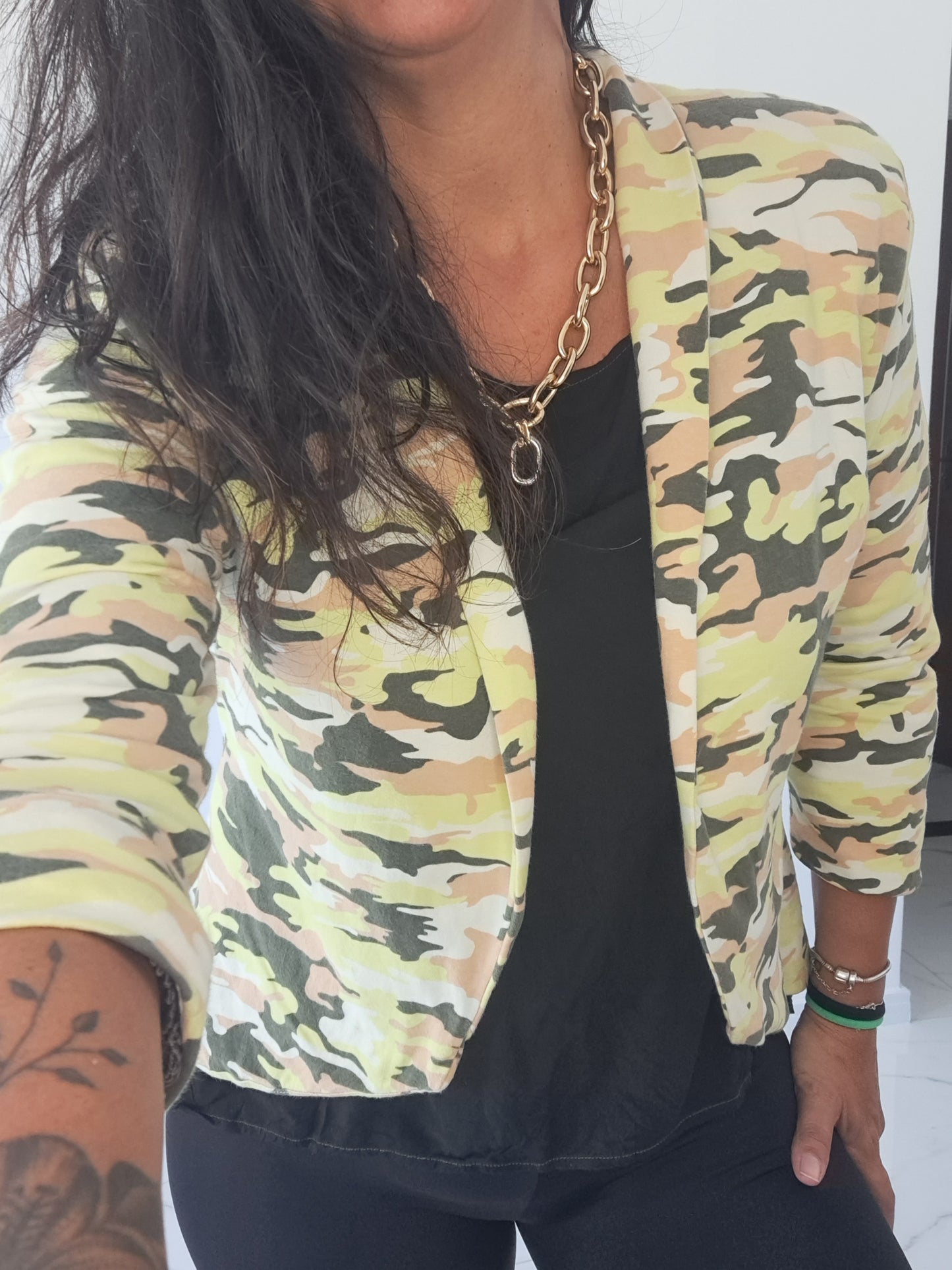 Blazer em malha Corpo e Alma Tamanho M