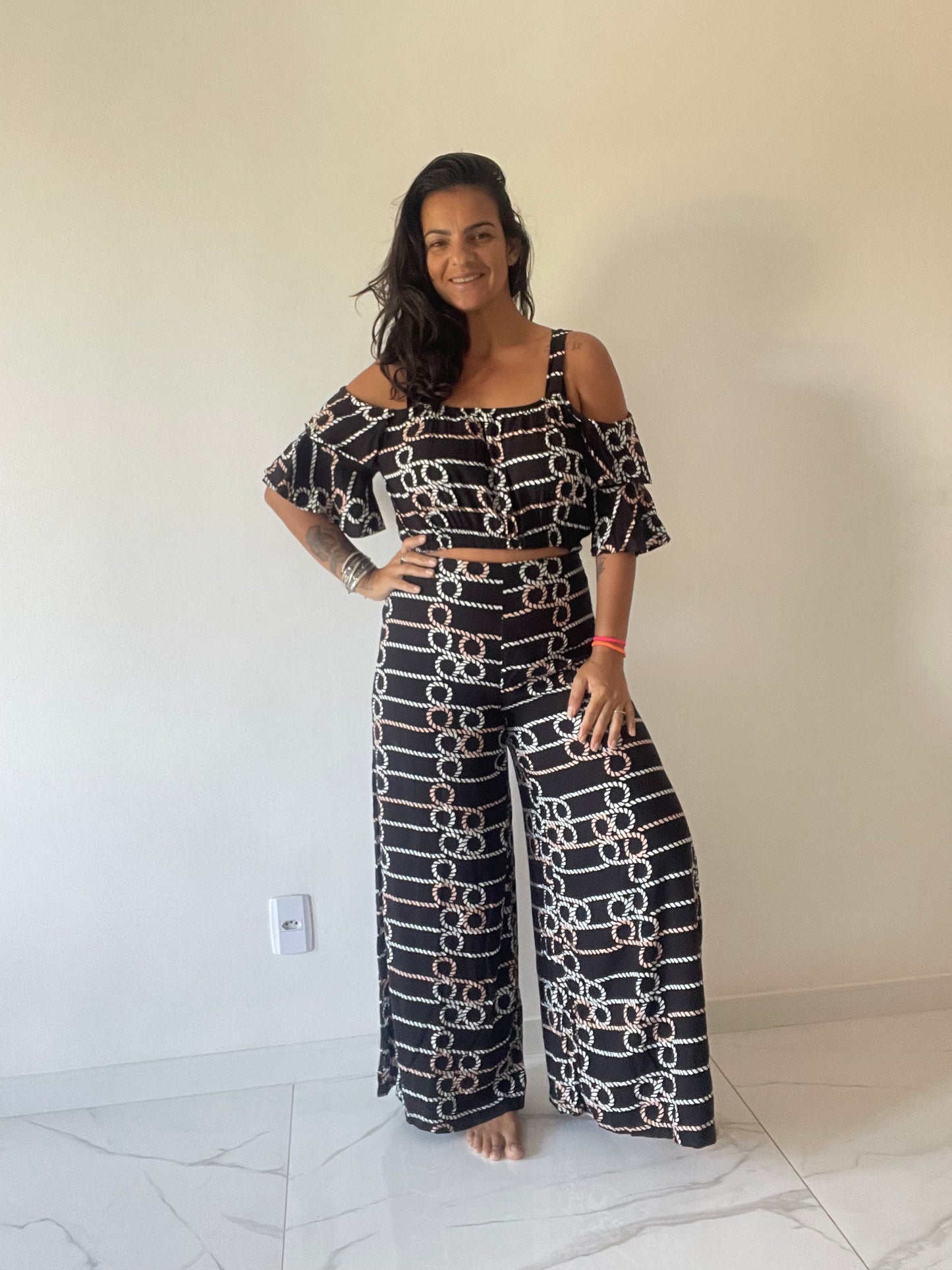 Calça Pantalona Aquamar M