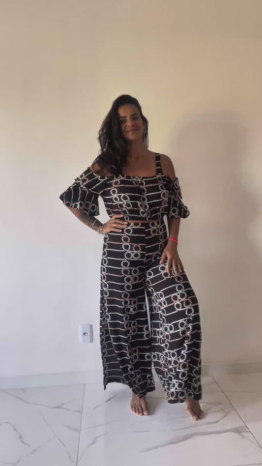 Calça Pantalona Aquamar M